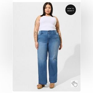 Torrid vintage stretch high rise trouser boot jean size 10